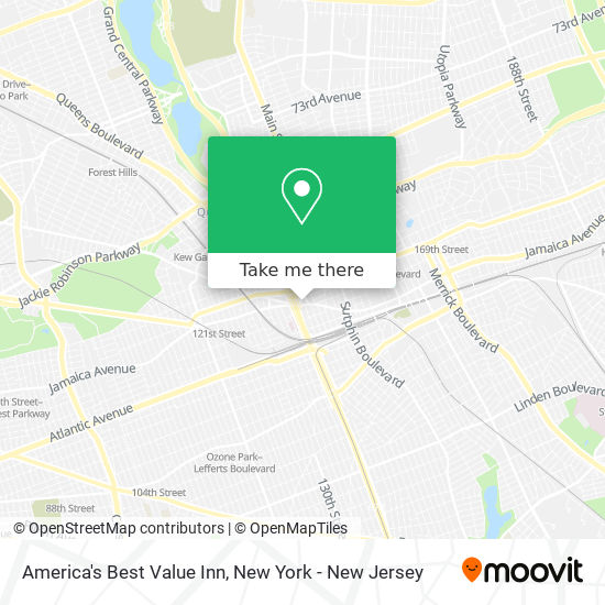 Mapa de America's Best Value Inn