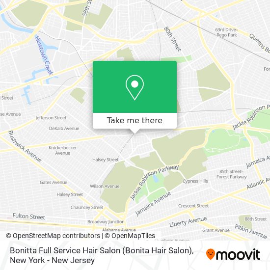 Bonitta Full Service Hair Salon (Bonita Hair Salon) map