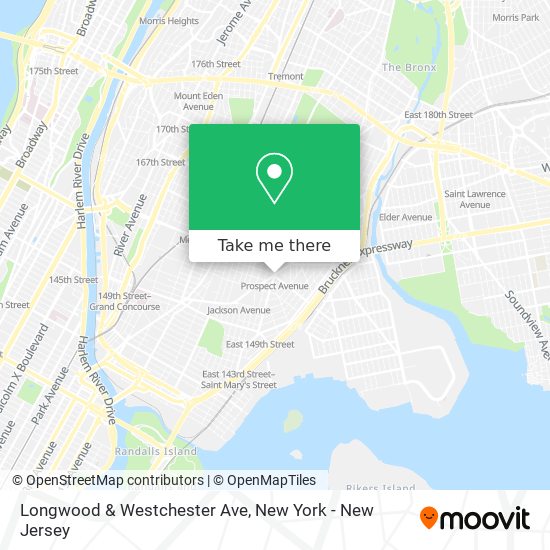 Longwood & Westchester Ave map