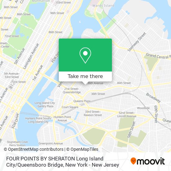 Mapa de FOUR POINTS BY SHERATON Long Island City / Queensboro Bridge