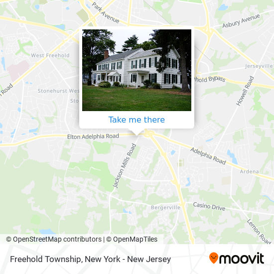 Freehold Township map