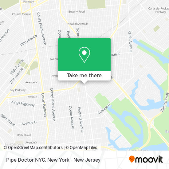 Mapa de Pipe Doctor NYC