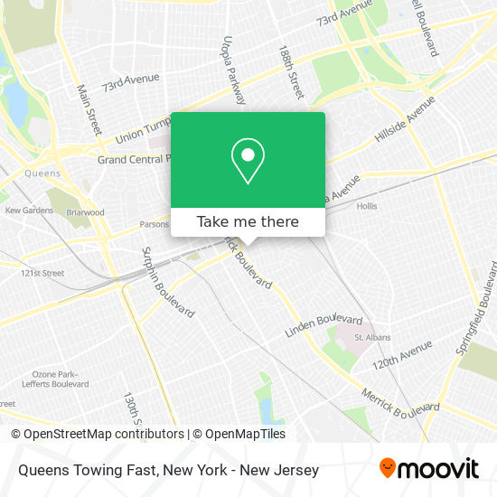 Mapa de Queens Towing Fast