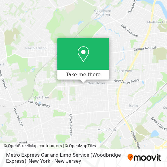 Mapa de Metro Express Car and Limo Service (Woodbridge Express)