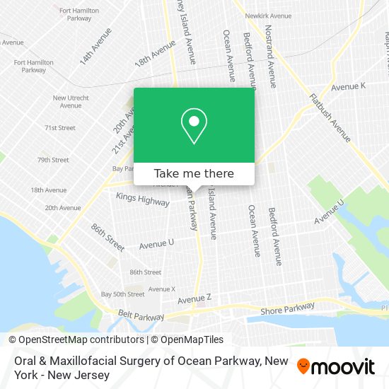 Oral & Maxillofacial Surgery of Ocean Parkway map