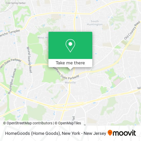 HomeGoods (Home Goods) map