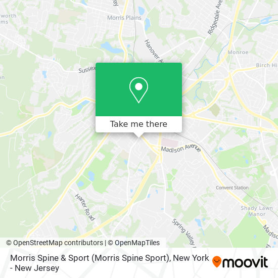 Morris Spine & Sport map