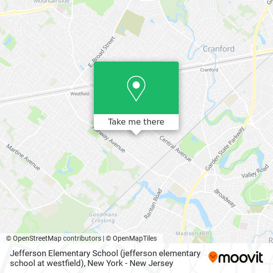 Mapa de Jefferson Elementary School (jefferson elementary school at westfield)