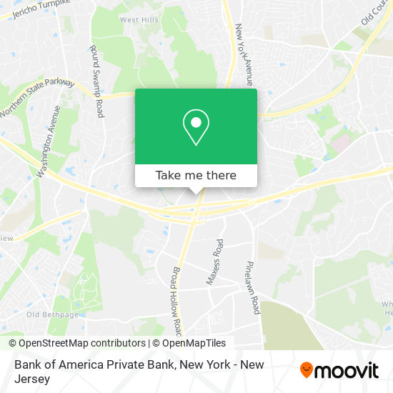 Mapa de Bank of America Private Bank