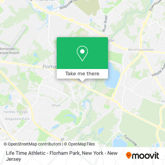 Mapa de Life Time Athletic - Florham Park