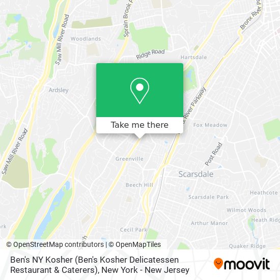 Mapa de Ben's NY Kosher (Ben's Kosher Delicatessen Restaurant & Caterers)