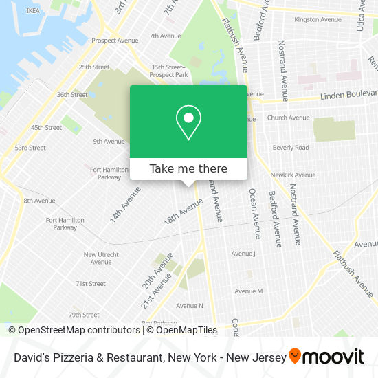 Mapa de David's Pizzeria & Restaurant