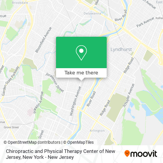 Mapa de Chiropractic and Physical Therapy Center of New Jersey