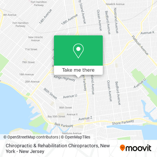 Chiropractic & Rehabilitation Chiropractors map