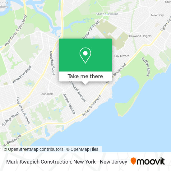 Mapa de Mark Kwapich Construction