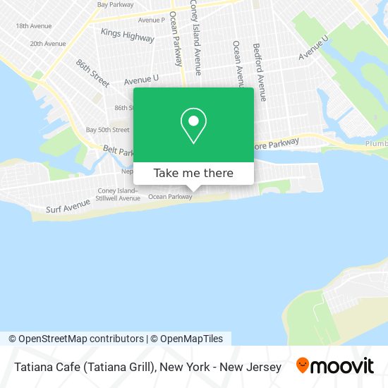 Mapa de Tatiana Cafe (Tatiana Grill)