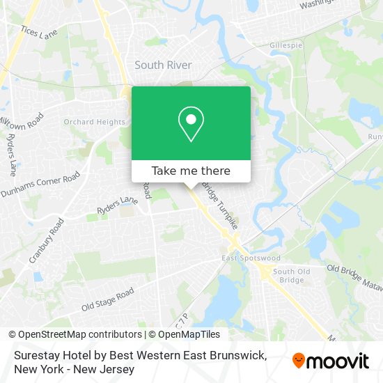 Mapa de Surestay Hotel by Best Western East Brunswick