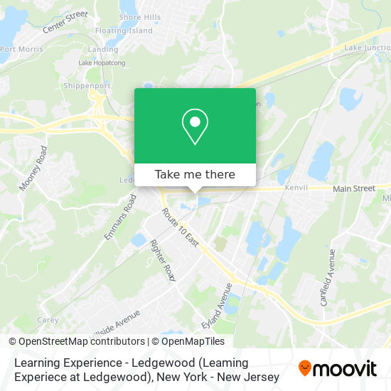 Mapa de Learning Experience - Ledgewood (Leaming Experiece at Ledgewood)