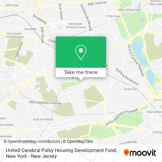 Mapa de United Cerebral Palsy Housing Development Fund