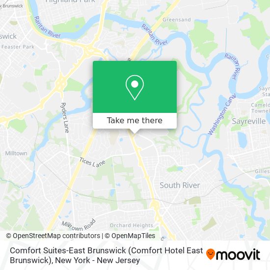 Comfort Suites-East Brunswick map
