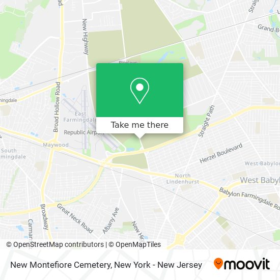 New Montefiore Cemetery map