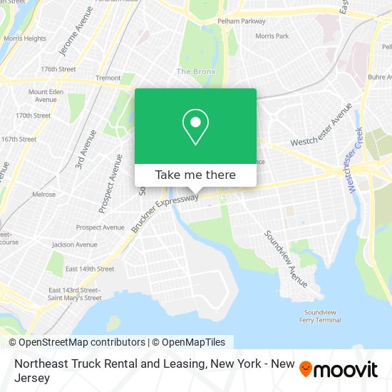 Northeast Truck Rental and Leasing map