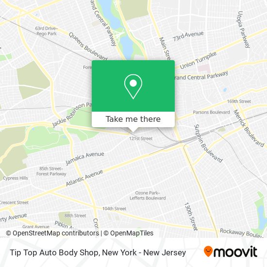 Tip Top Auto Body Shop map