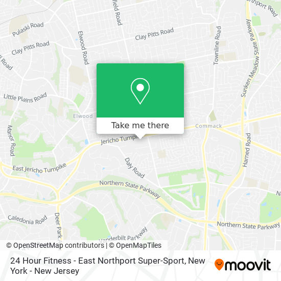 24 Hour Fitness - East Northport Super-Sport map