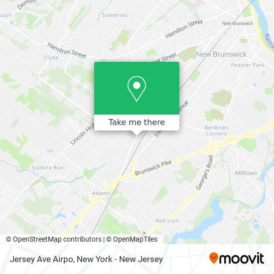 Jersey Ave Airpo map