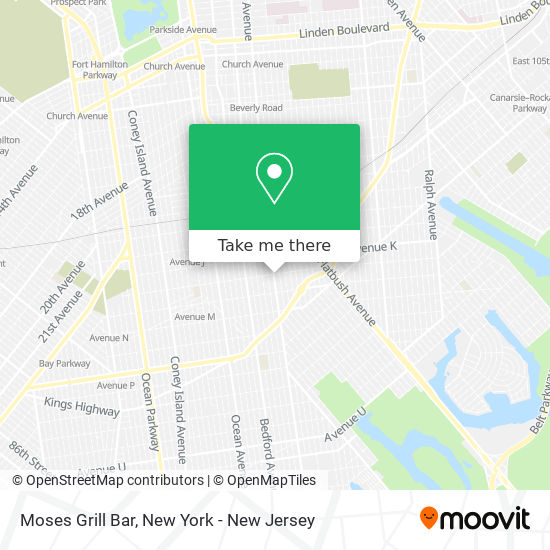 Moses Grill Bar map