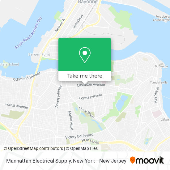 Mapa de Manhattan Electrical Supply