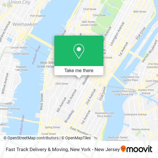 Fast Track Delivery & Moving map