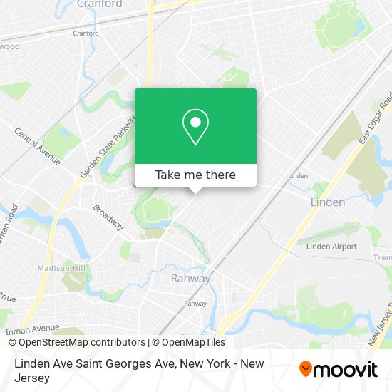 Linden Ave Saint Georges Ave map
