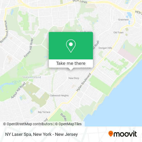 NY Laser Spa map