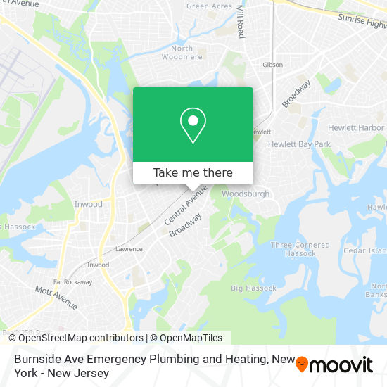 Burnside Ave Emergency Plumbing and Heating map
