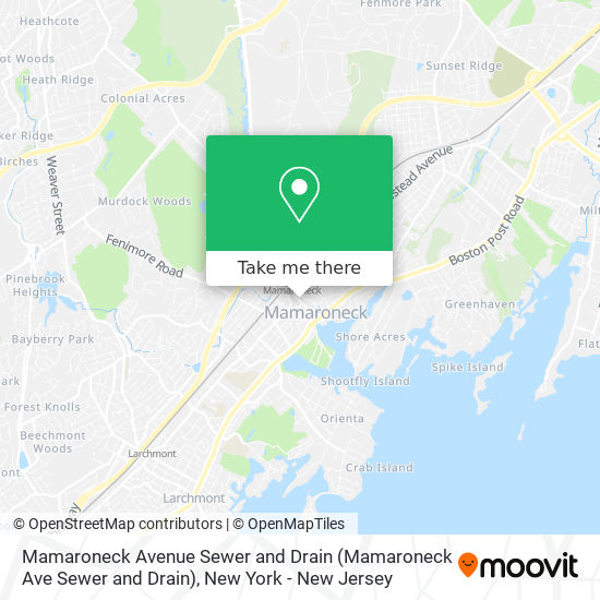 Mapa de Mamaroneck Avenue Sewer and Drain