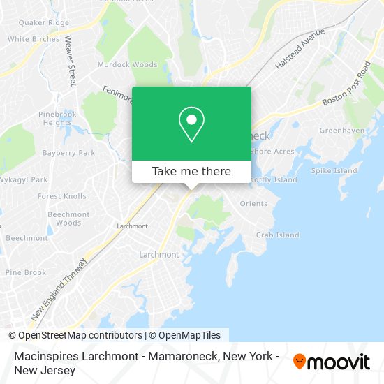 Macinspires Larchmont - Mamaroneck map