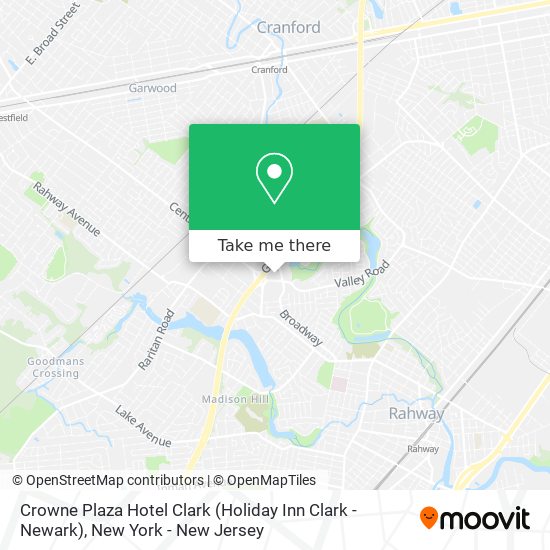 Mapa de Crowne Plaza Hotel Clark (Holiday Inn Clark - Newark)