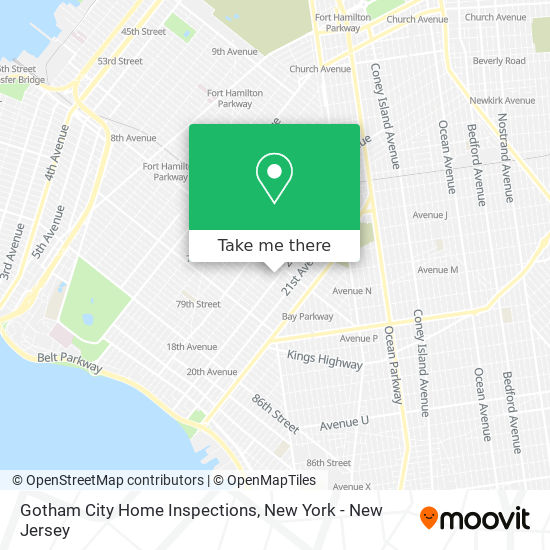 Mapa de Gotham City Home Inspections