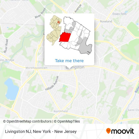 Livingston NJ map