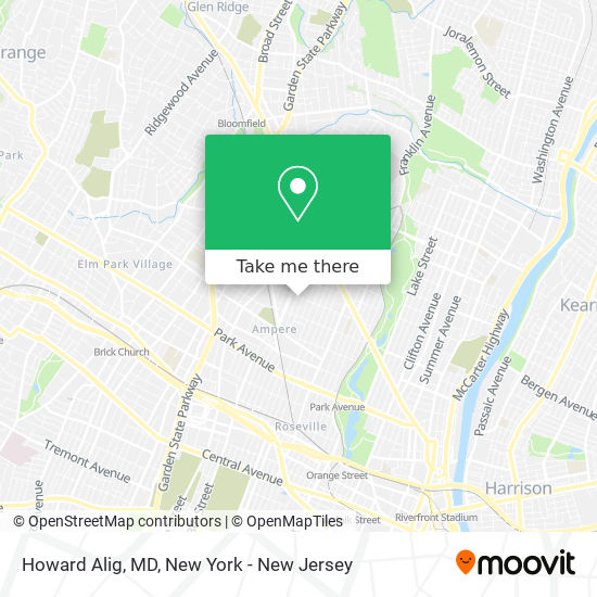 Howard Alig, MD map