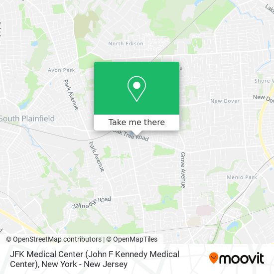 JFK Medical Center (John F Kennedy Medical Center) map
