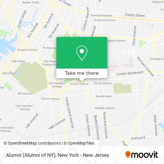 Alumni (Alumni of NY) map