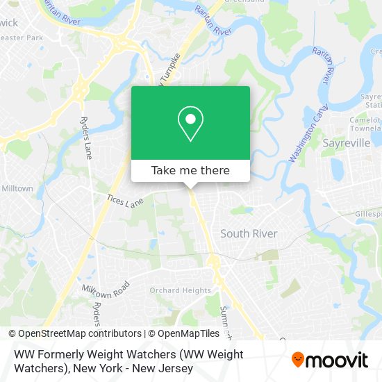 WW Formerly Weight Watchers map
