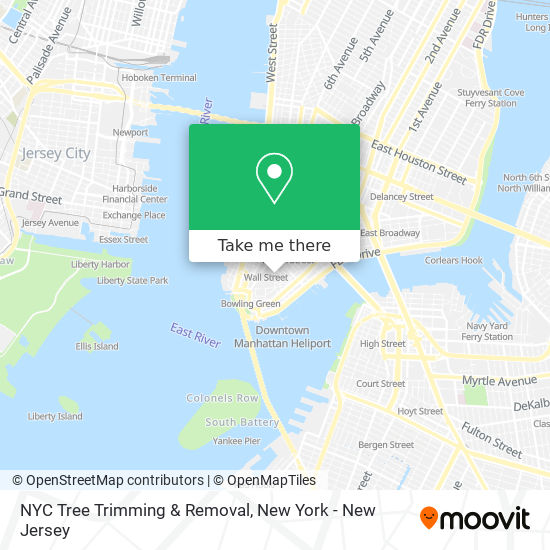 Mapa de NYC Tree Trimming & Removal
