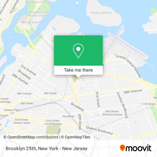 Mapa de Brooklyn 25th