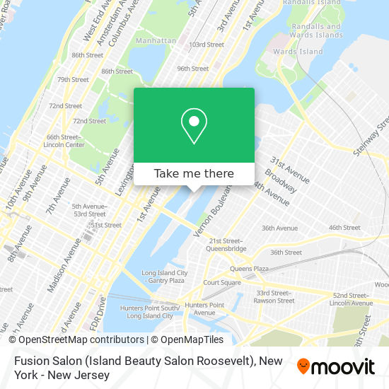 Fusion Salon (Island Beauty Salon Roosevelt) map