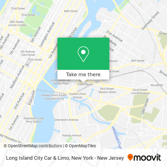 Long Island City Car & Limo map