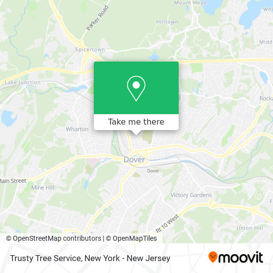 Trusty Tree Service map