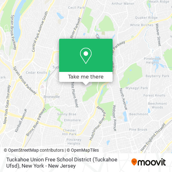 Tuckahoe Union Free School District (Tuckahoe Ufsd) map